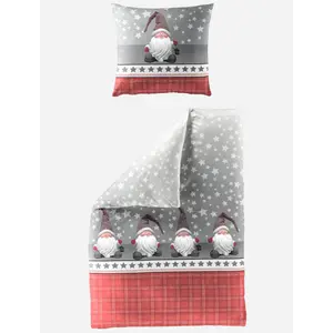 Постельное белье BIERBAUM «Wichtel», 100% хлопок, цвет бобра, разные рождественские дизайны, цвет Wichtel rot