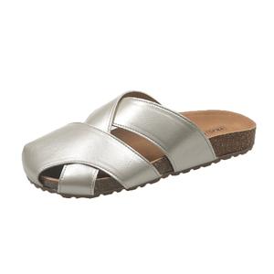 WUJI Скользостойкие износостойкие закрытые тапочки женские шампань, цвет Champagne