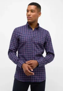 Рубашка Eterna с длинными рукавами "SLIM FIT", синий