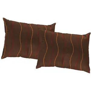 Декоративные подушки Sepino, наволочки без наполнителя, набор из 2 шт. Wirth, Orange + gemustert