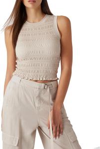 Женская майка-бомбер без рукавов Claire от GUESS Eco, Light Mink