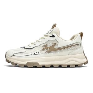 Амортизирующие противоскользящие износостойкие дышащие легкие повседневные низкие кроссовки для увеличения роста мужские бежевые Binary