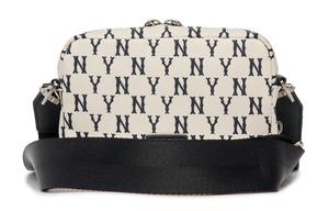Сумка через плечо унисекс MLB Monogram Collection, Черно-белая панда + подарочный пакет.