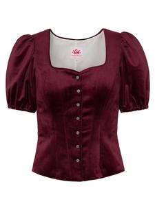 Традиционная блузка SPIETH & WENSKY Griffin, темно-красный