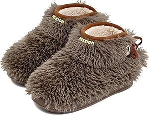 Милые меховые ботиночки для женщин с помпоном, утепленные искусственным мехом, зимние уличные ботинки, удобные для ношения, низкие, легко надеваются OJQIH, Brown