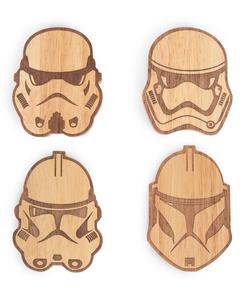 Набор подставок под стаканы в виде штурмовиков из Звездных войн с открывалками для бутылок Legacy, Brown