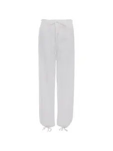 Прямые брюки с кулиской Victoria Beckham, белый