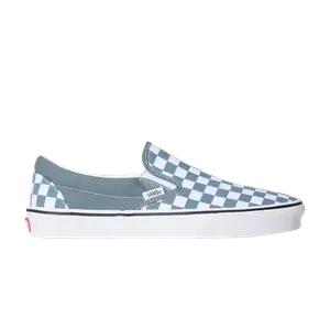 Кроссовки Vans Classic Slip-On, Checkerboard - Stormy Weather Blue