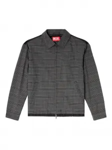 Клетчатая куртка-рубашка на молнии J-Ting DIESEL, серый