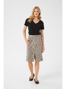 Шорты CRLeona А-силуэта с леопардовым принтом Cream