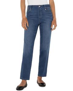 Джинсы Liverpool Los Angeles Gia Glider Pull-On Mid-Rise Slim Dual Fx Denim, цвет Sage Creek
