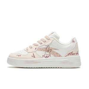 ANTA Нескользящие износостойкие низкие кроссовки для скейтбординга унисекс коричневого и розового цвета