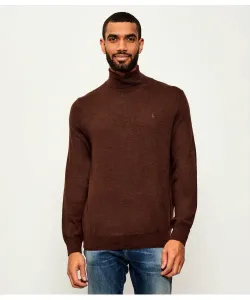 Шерстяная водолазка Regular fit Polo Ralph Lauren, коричневый