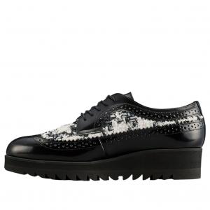 Кроссовки (WMNS) Onitsuka Tiger Brogue 'Black White Tweed'