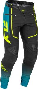 Велосипедные штаны Fly Racing Rayce для горного и BMX велосипеда, защитные штаны., Teal/Black/Lime