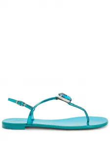 Сандалии Anthonia с кристаллами Giuseppe Zanotti, синий