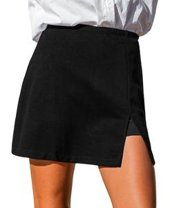 Женская юбка-шорты Flirty by Nature Cupshe, Black