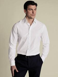Обычная хлопковая рубашка Charles Tyrwhitt, White