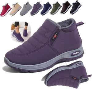 Женские зимние ботинки на овчине, утепленные, водонепроницаемые, противоскользящие, ортопедические, легкие, с удобной посадкой, водонепроницаемые походные ботинки Generic, фиолетовый