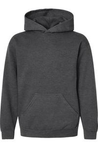 Толстовка с капюшоном Tultex Youth, цвет heather charcoal