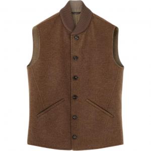 Loro Piana Жилет мужской Pine Wood Perfume Mixed Color с бейсбольным воротником