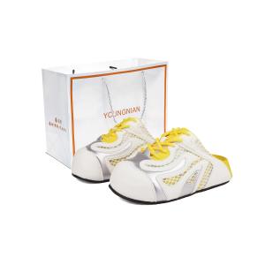 Yang Nianhua Тихие нескользящие быстросохнущие закрытые тапочки женские - лимон, цвет Lemon[Shopping Bag]