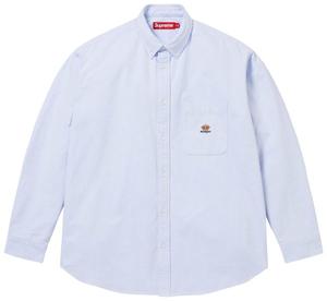 Рубашка Supreme из фланели свободного кроя, синий