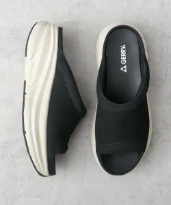 Мужские сандалии из резины, черные сандалии-шлепанцы на платформе, легкие домашние тапочки Gerry