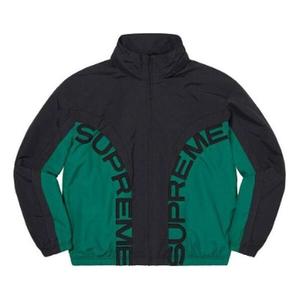 Куртка curve track jacket 'black green' Supreme, черный