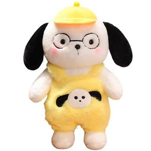 Плюшевая кукла в виде щенка в одежде и шляпах, высота 30/45/60см Tongle