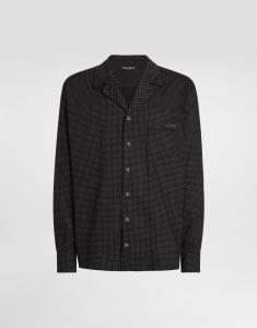 Рубашка с микро-принтом vanity Dolce & Gabbana, мультиколор