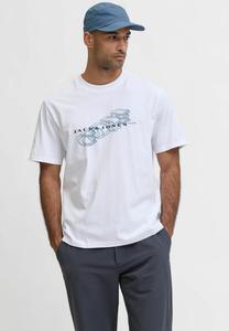 Футболка Jack & Jones Print T-shirt, Bright White/Off-White