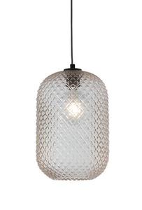 Светодиодный подвесной светильник MeineWunschleuchte Reliefglas Amber Ø20 см, коричневый - диаметр абажура: 20 см.