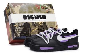 Кроссовки Nike Air Force 1 Skateboarding Shoes Unisex Low-top White/purple, красный