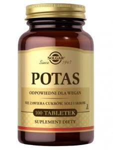 Таблетки калия Solgar Potas, 100 шт