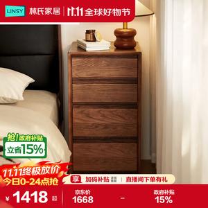 Lin'S Home Furnishing Комод для спальни из массива дуба серии keke, туалетный столик с ящиками