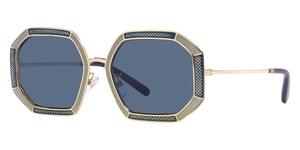 Женские солнцезащитные очки Tory Burch 52 мм светло-золотистого цвета Tory Burch, светло-золотой