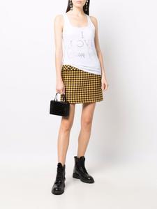 Philipp Plein топ с кристаллами, белый