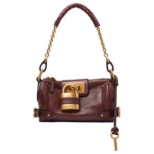 Chloé Сумка кожаная женская бордовая