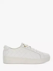Кроссовки Dune Egent Quilted Leather Flatform, белый