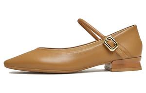 BASTO Женские туфли Мэри Джейн на массивном каблуке 2,5 см коричневые, цвет Brown