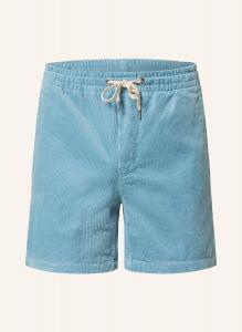 Вельветовые шорты классического кроя POLO RALPH LAUREN, светло-голубой