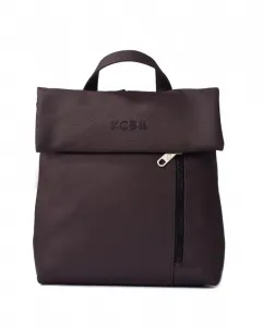 Средний женский рюкзак с клапаном Kcb, темно-коричневый