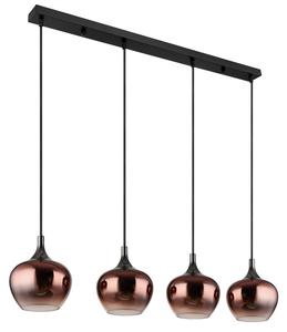 Настольная лампа Globo прозрачный, черный, медный, черный хром, 100/18/120 см