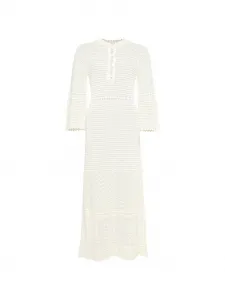 Платье макси Madone с рукавами колокол Eres, бежевый