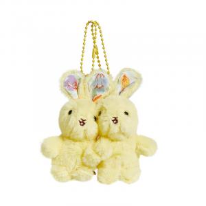 Пара магнитных кукол плюш подвеска с цветочным милым зайчиком высота 10см The Green Party