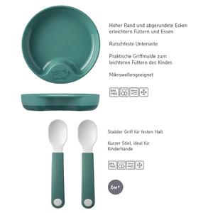 Тарелка Учебная тарелка с учебной ложкой Mio ø 17,6 см Mepal, Sailors Bay