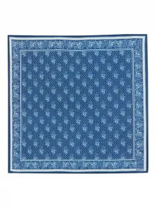 Шарф с цветочным принтом Bonton, синий