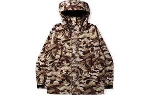 Bape X OVO Куртка Мужская A Bathing Ape, зеленый