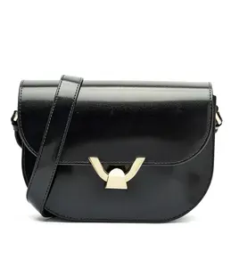 Сумка кросс-боди Coccinelle гладкая кожаная, черный